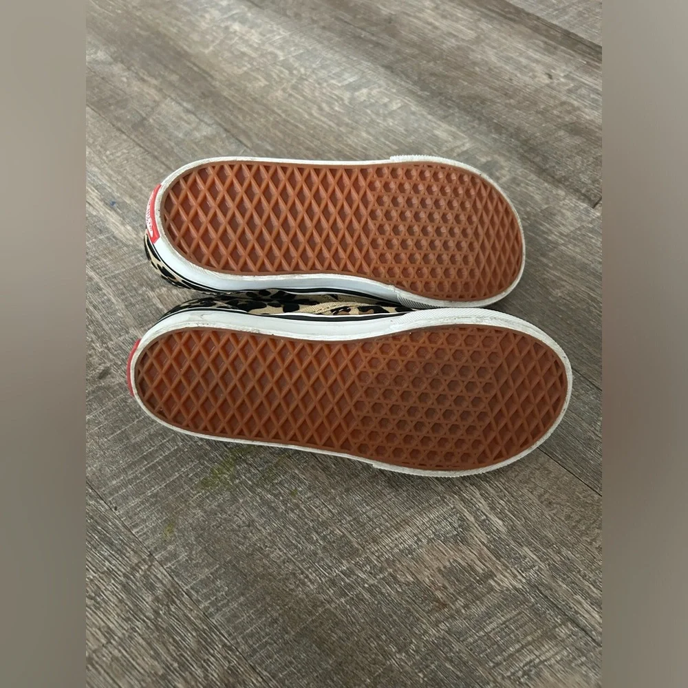 Vans Toddler Girls Leopard Print Slip-On Shoes Size 10c - Picture 6 of 7